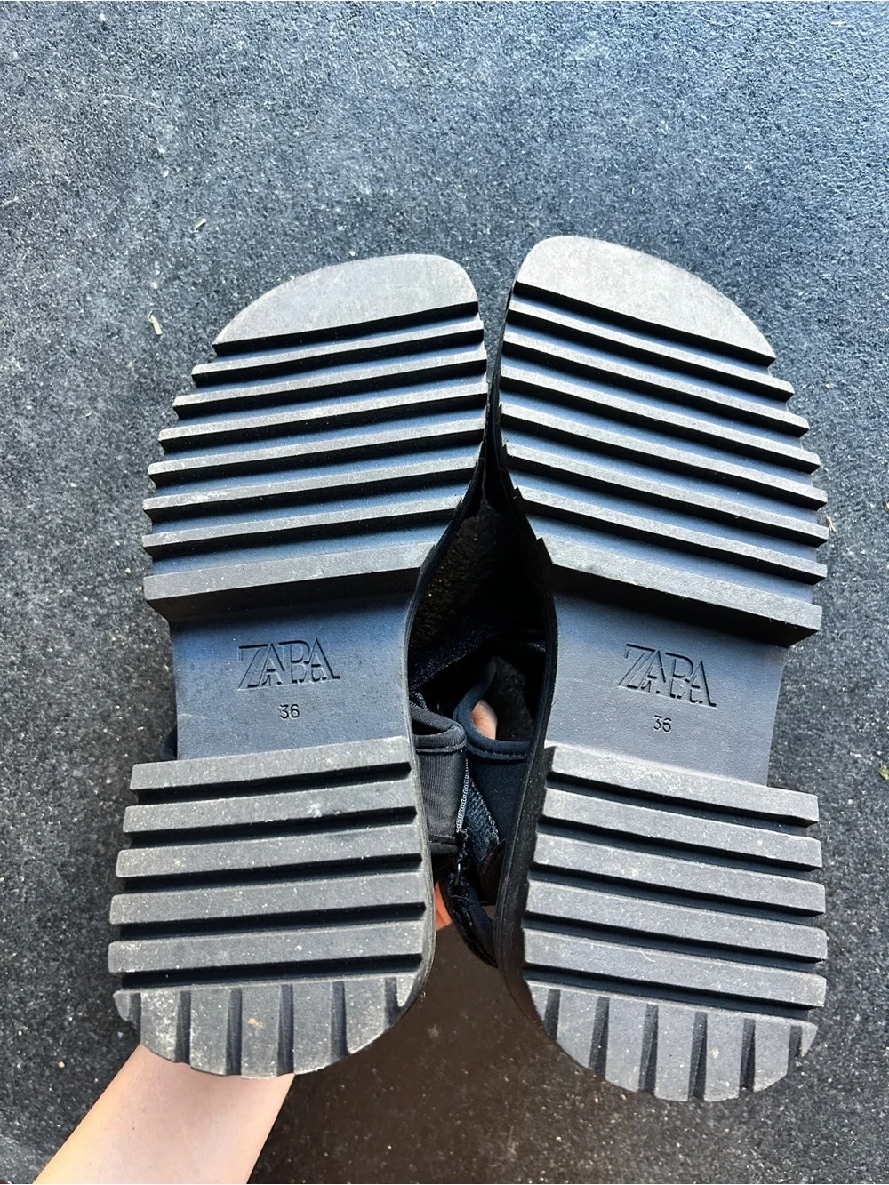 Zara Black Platform Sandals - Picture 4 of 4